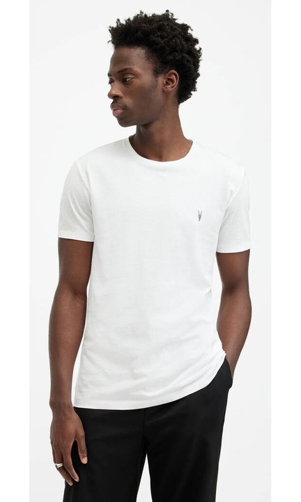Мъжка тениска, %100 Памук, Slim Fit ALL SAINTS, бяло, Large