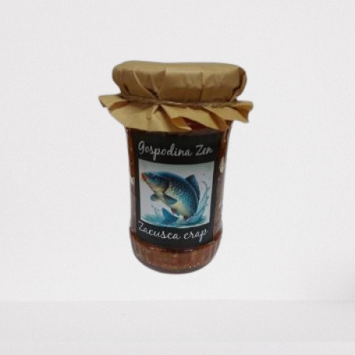 Zacusca de crap Gospodina Zen, fara conservanti, fara E-uri, 300g