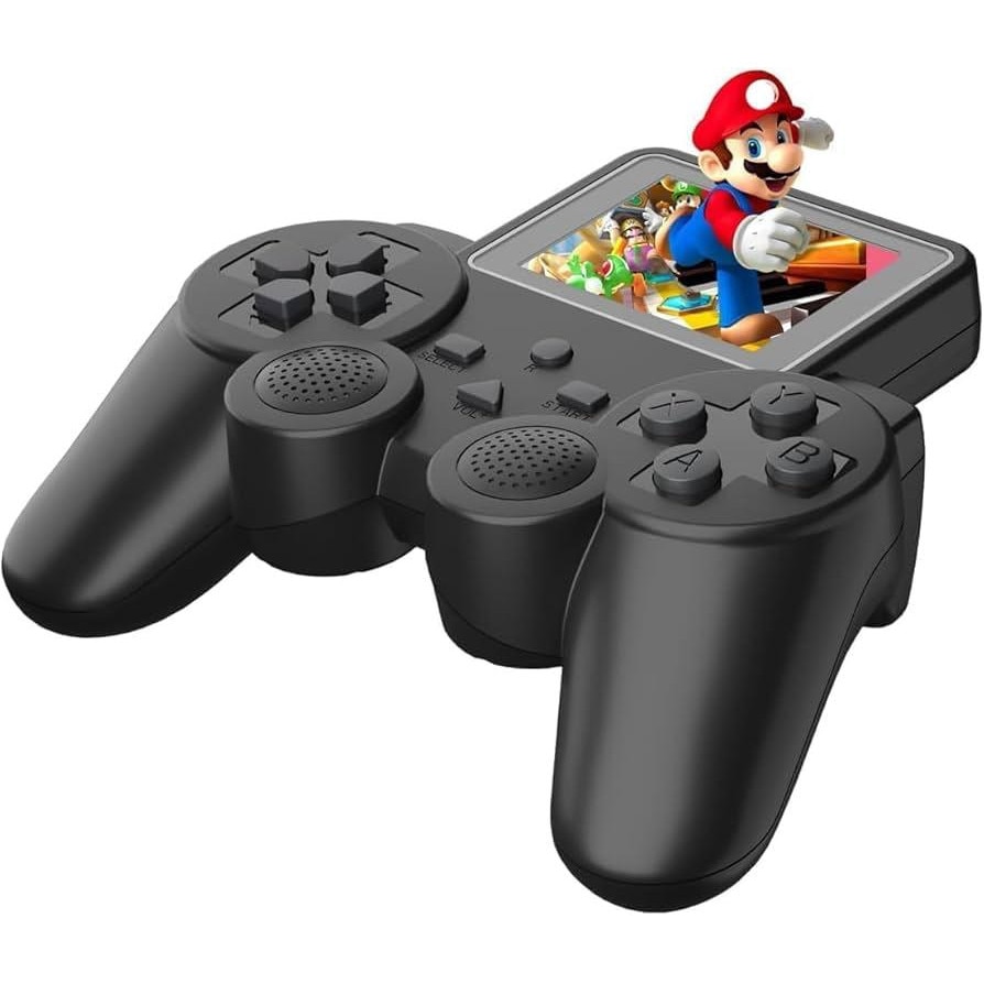 Consola de Jocuri Portabila - Retro Video Gaming Player cu 520 Jocuri Clasice, Conectare la Televizor, Ecran LCD Color, Baterie de Lunga Durata, Reincarcabila USB, New World S10 cu Chip de Jocuri Prof