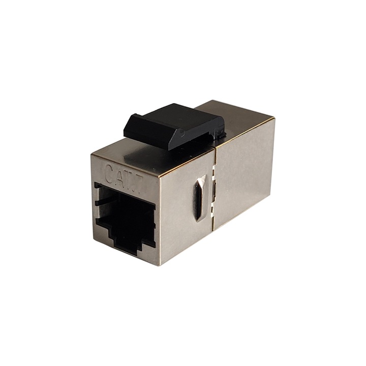 Адаптер за удължаване на мрежов кабел, Bervolo STP CAT 7, UTP/FTP/RJ45, Женско-Женско, Гигабит, Метален