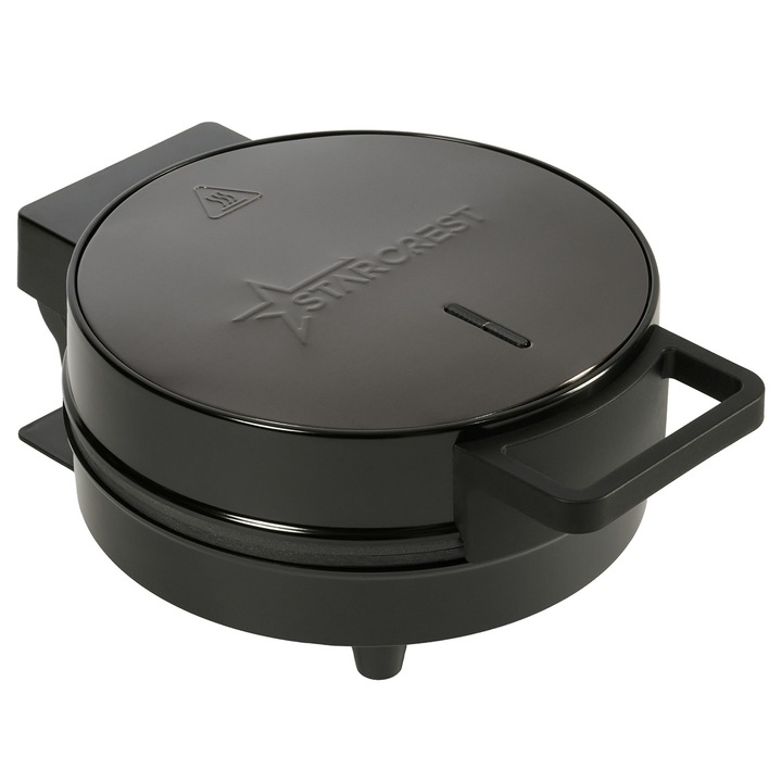 Гофретник STARCREST WM-1006X, 1200 W, 5 вафли, Незалепващи плочи, Светлинен индикатор, Черен/Неръждаема стомана