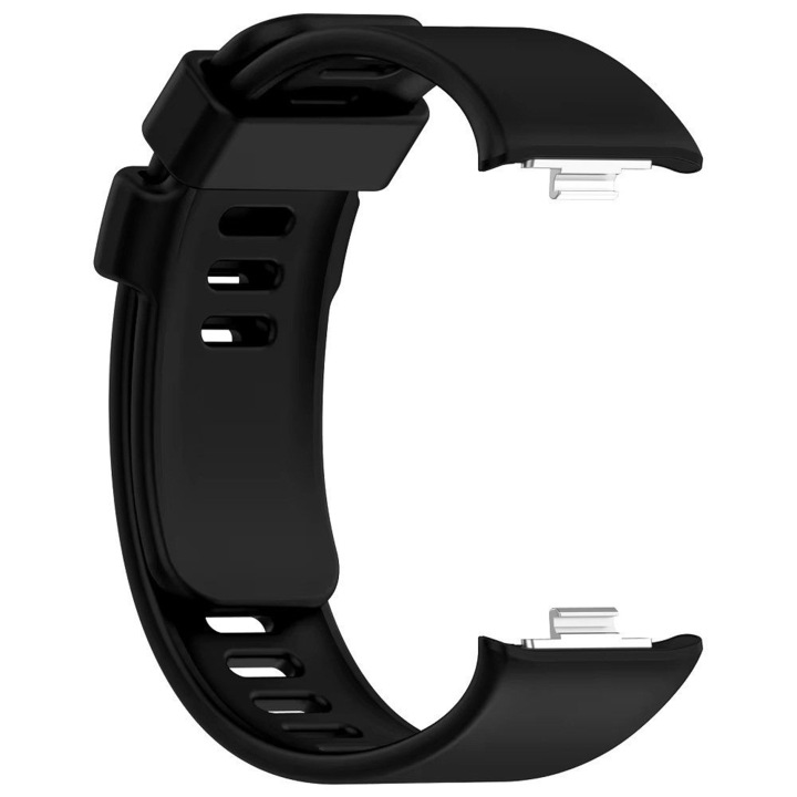 Силиконова каишка Smart Pulse за смарт часовник Redmi Watch 4, Mi Band8 Pro, черна