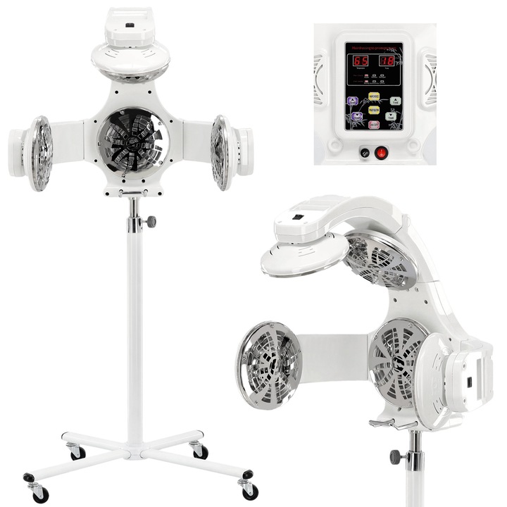 Професионален сешоар Calissimo, 10 функции, регулируема, с таймер, черна, за салон