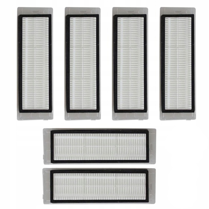 Set Filtre pentru Aspirator, Xia, Roborock E25 / E35 / S6 / S5 / S50 / S5 Max / S6 Maxv, Fibre Sintetice, Calitate Inalta, Executie Solida Garanteaza Durabilitate Pe Termen Lung, Materiale De Inalta Calitate, 6 Bucati