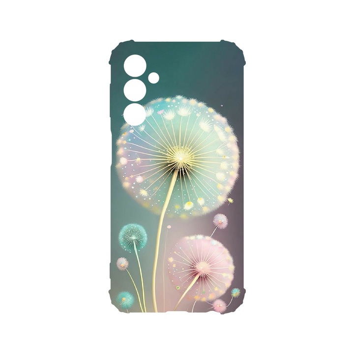 BestCase® Husa Anti Shock 1.5MM, Compatibila Cu Samsung Galaxy A54 5G, Green Dandelion, Air Cushion Technology, AS 1143