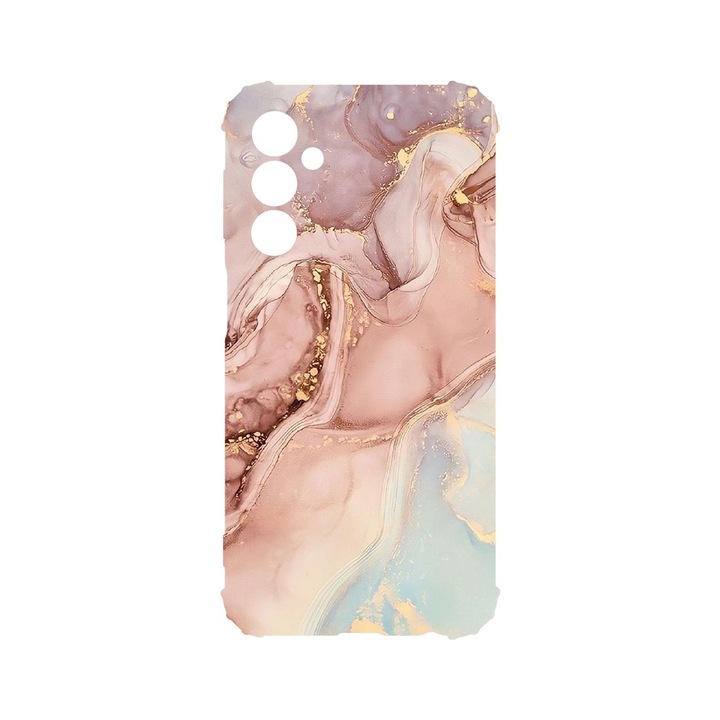 BestCase® Husa Anti Shock 1.5MM, Compatibila Cu Samsung Galaxy S24, Rose Marble, Air Cushion Technology, AS 1253