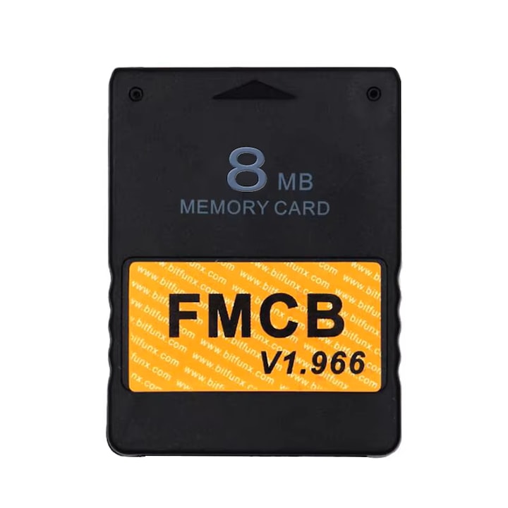 Bitfunx mod FMCB memóriakártya Sony Playstation 2-höz, Openloader, 8MB memória, fekete