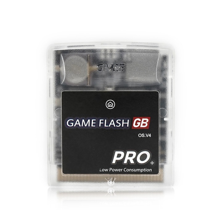 Flashcart Gameboy Everdrive, 8 GB Microsd, 1000+ játék, átlátszó
