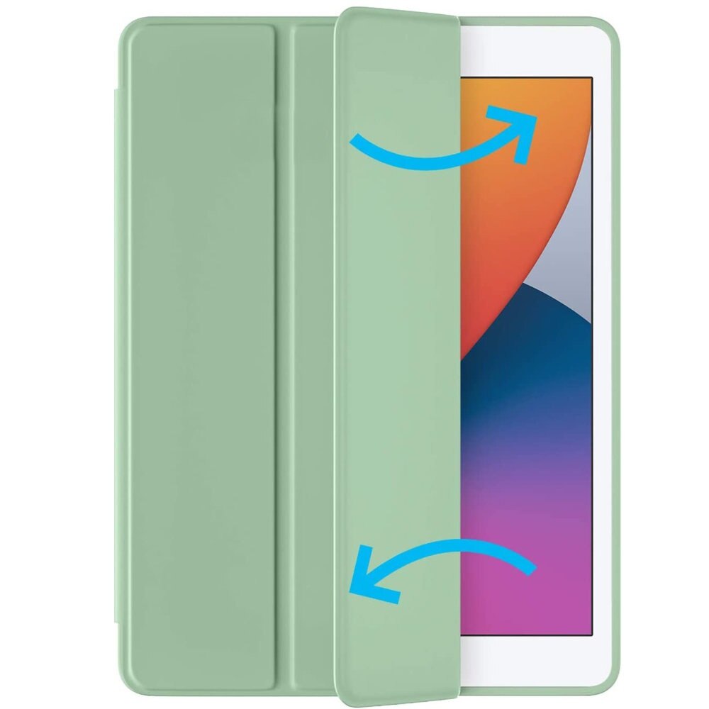 Husa tableta XGSM pentru iPad 7/8/9 10.2", cu suport pentru rysik, verde