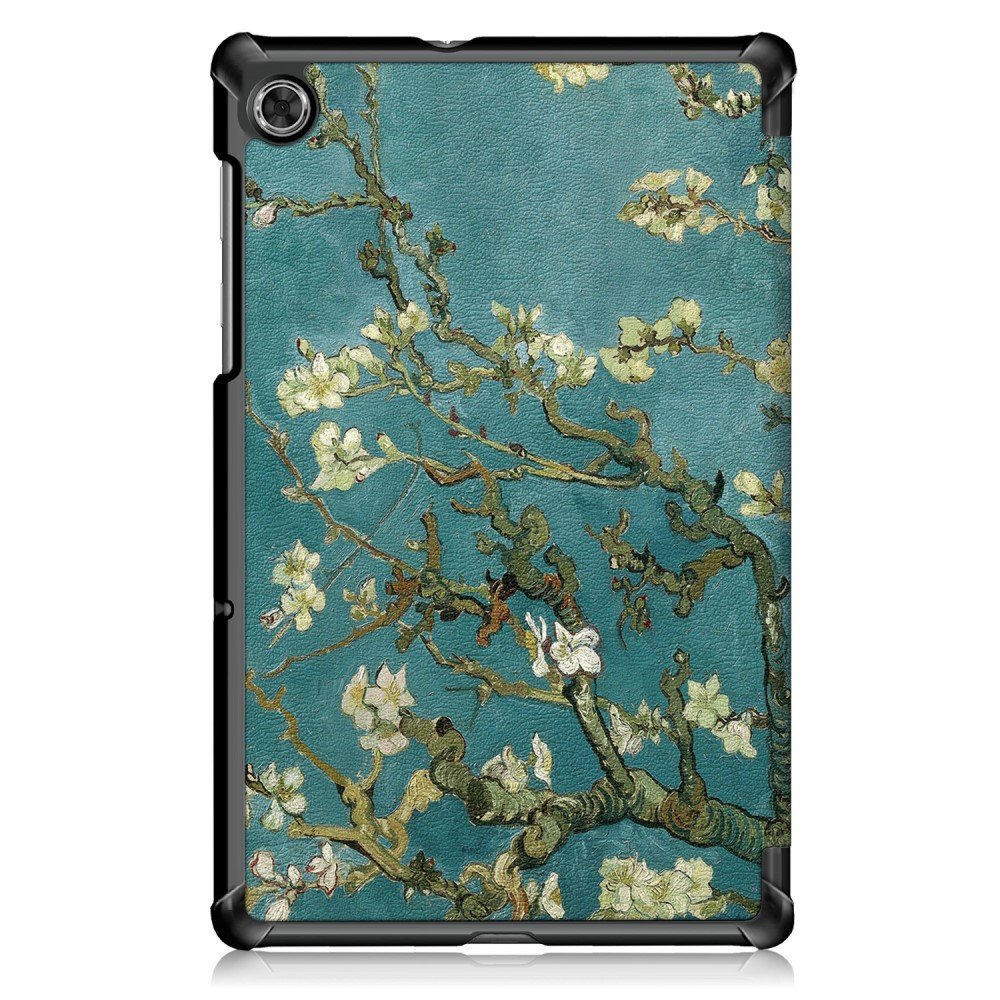 Husa tableta XGSM, tri-fold, protectie, design flori, pentru Lenovo Tab M10 Plus 10.3