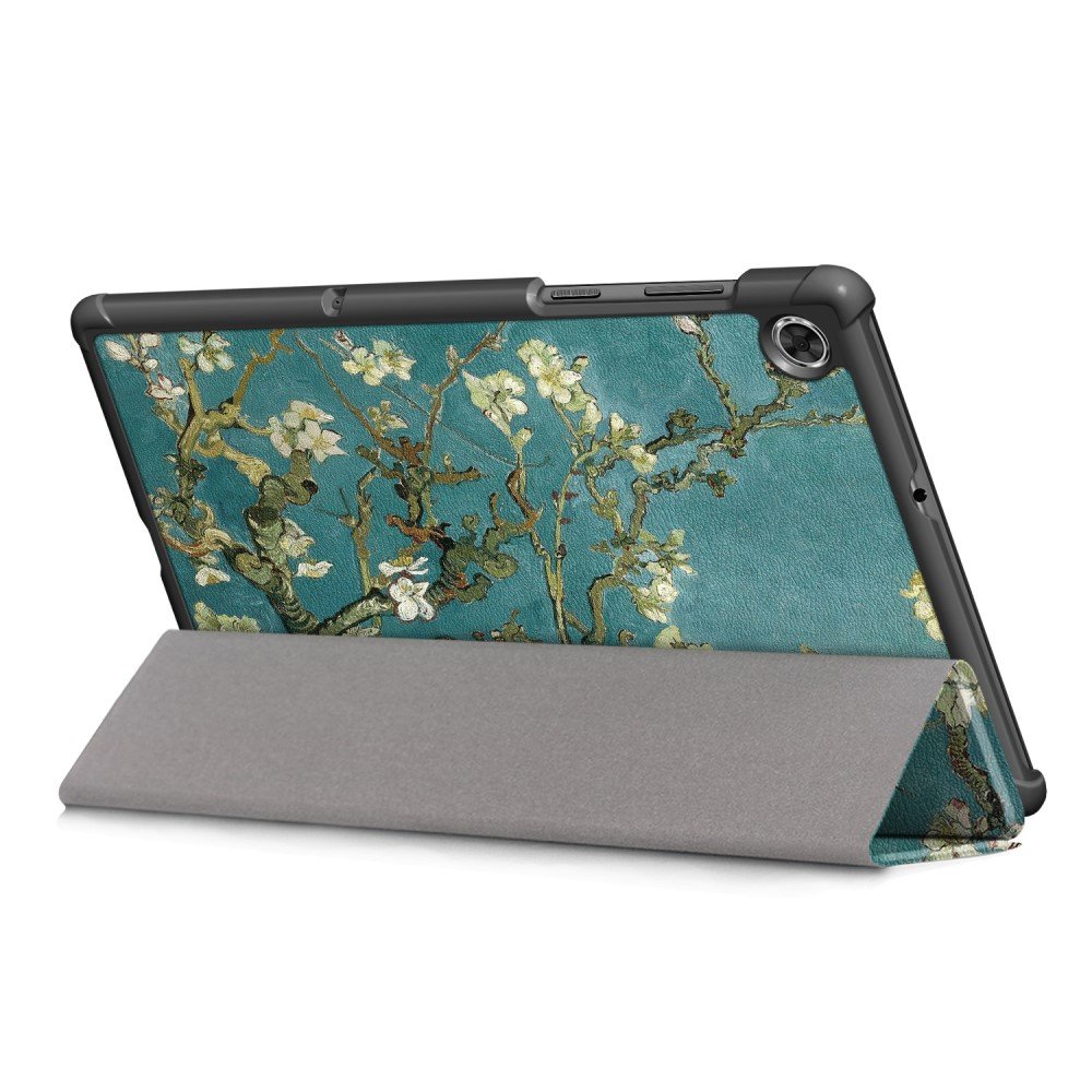 Husa tableta XGSM, tri-fold, protectie, design flori, pentru Lenovo Tab M10 Plus 10.3