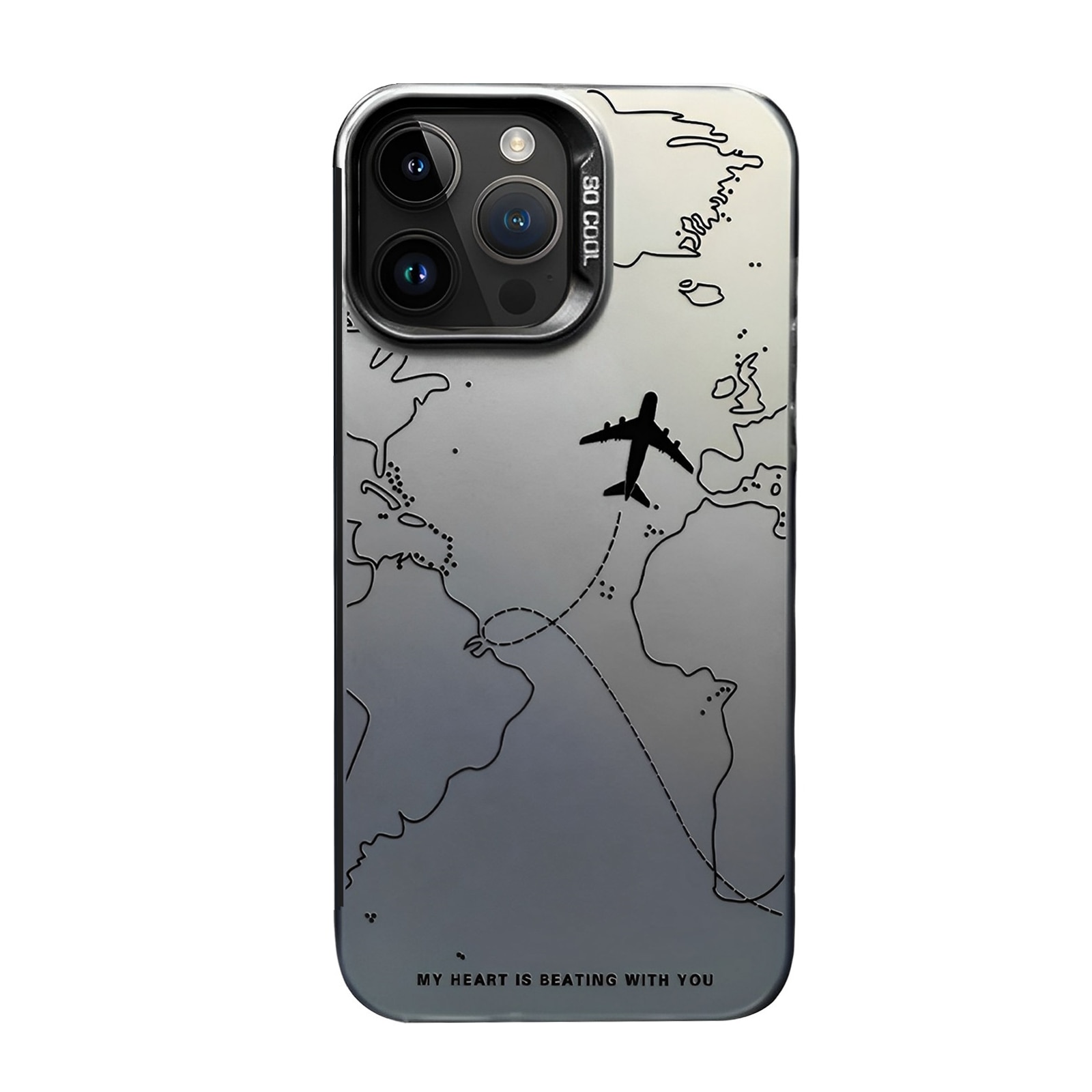 Husa pentru telefon, OEMG, TPU, Pentru iPhone 16 Pro Max, Gri