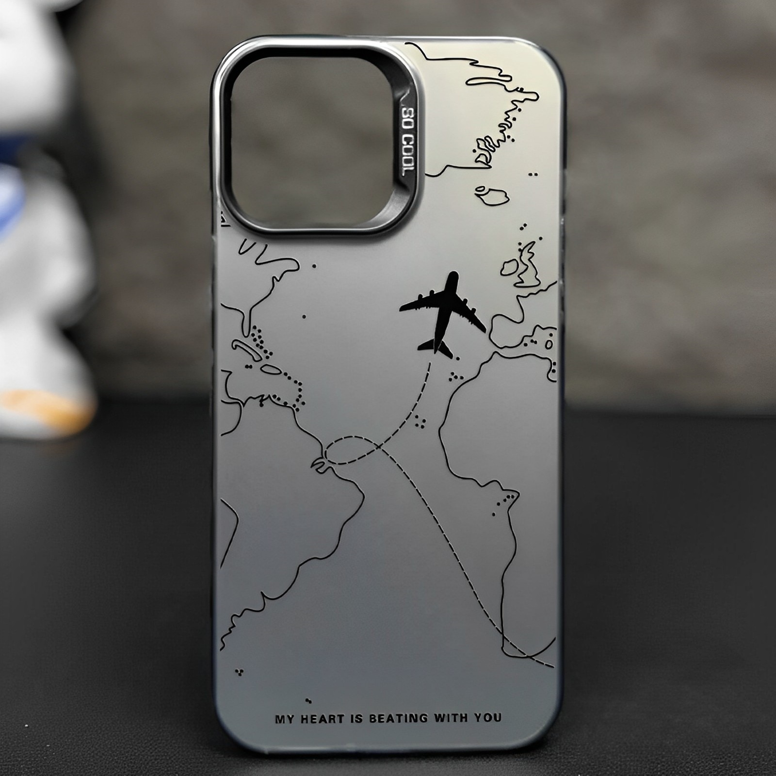 Husa pentru telefon, OEMG, TPU, Pentru iPhone 16 Pro Max, Gri