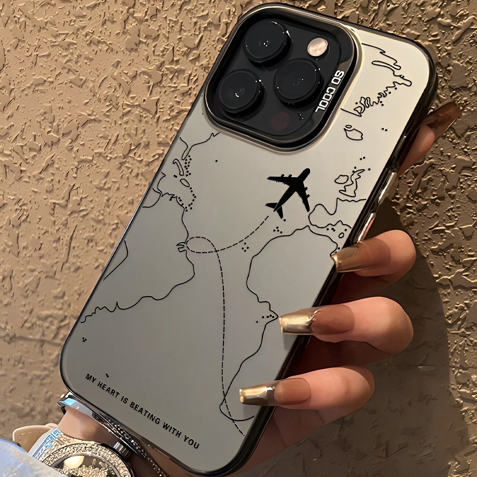 Husa pentru telefon, OEMG, TPU, Pentru iPhone 16 Pro Max, Gri