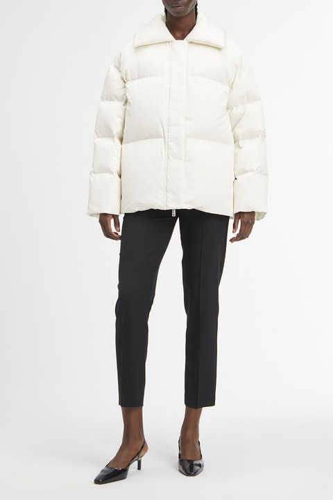 CALVIN KLEIN, Зимно яке с джобове встрани, Бял