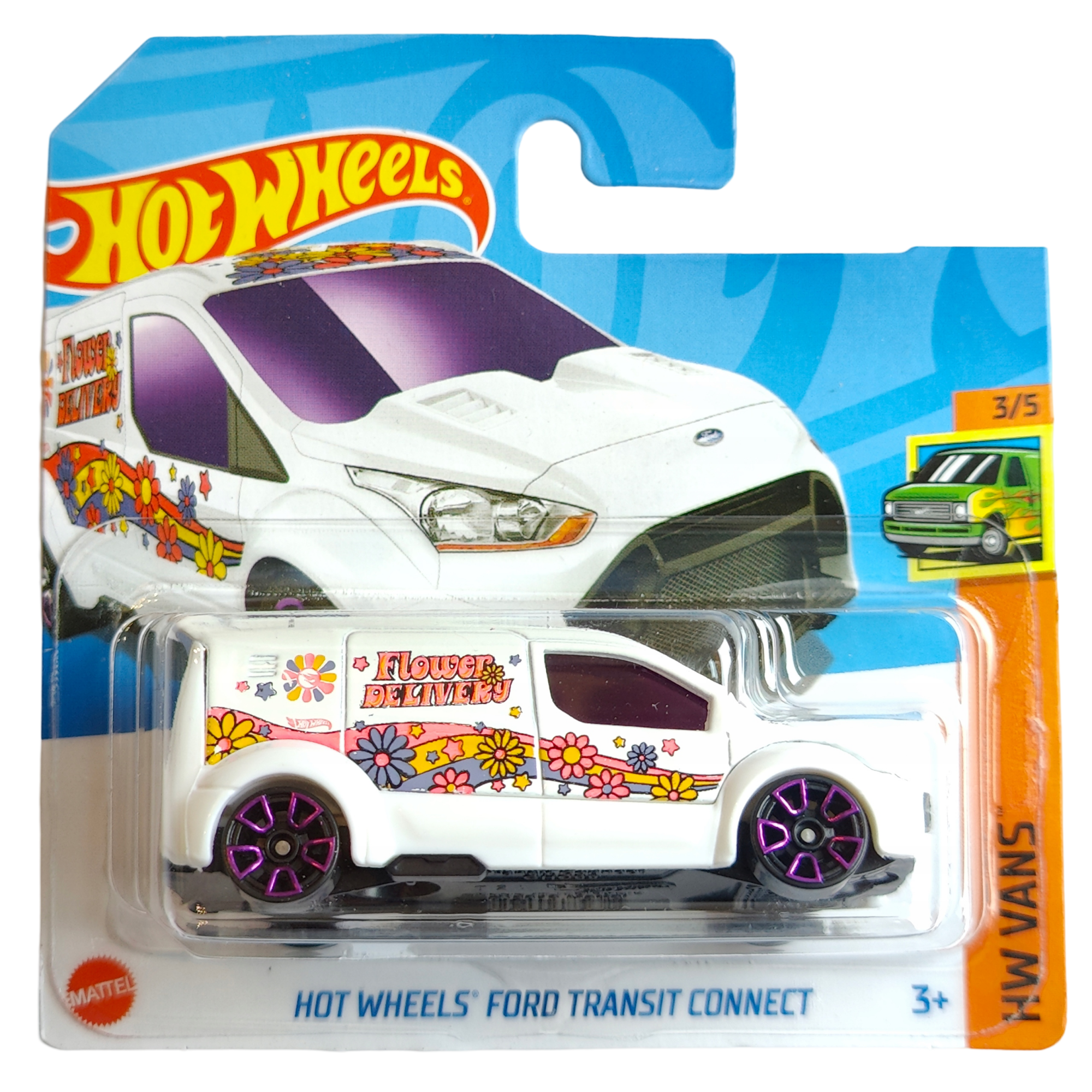 Masinuta metalica Hot Wheels, Ford Transit Connect, Treasure Hunt