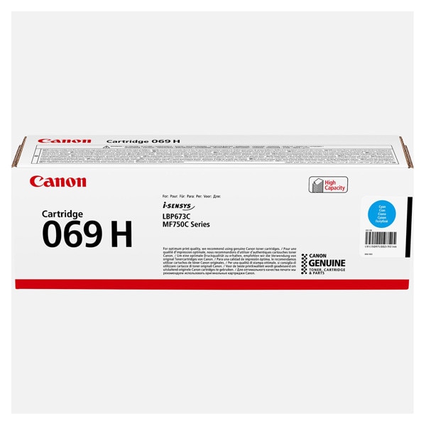 プリンター・複合機 Canon 069 H Laser Cartridge Cartus toner Canon CRG-069 H cyan, 5097C002, 5900 pagini, pentru i
