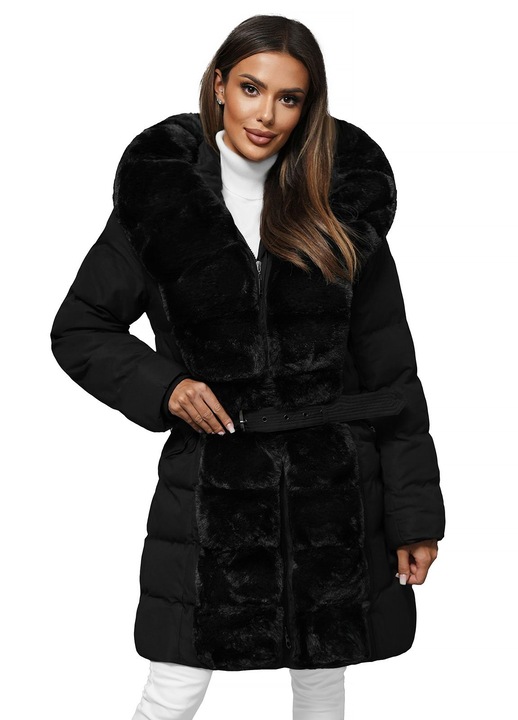 Дамско яке OZONEE JS/5M3158, Черен