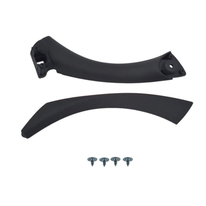 Maner Complet Usa Portiera BMW Seria 3 E90, Dreapta, Negru