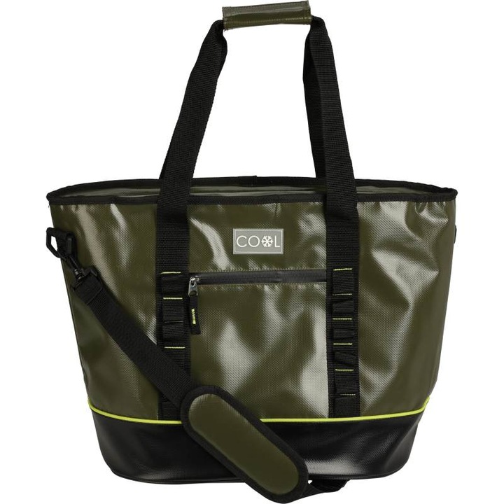 Redcliffs hűtőtáska, 26L, katonai zöld, méretei 51x24x34cm, állítható pánttal