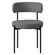 Set 4 scaune dining / living ML-Design, gri, tesatura Teddy, 53 x 50 x 78 cm, usor de asamblat si intretinut