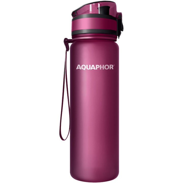 Бутилка за филтриране на вода Aquaphor, 500 мл, Бордо