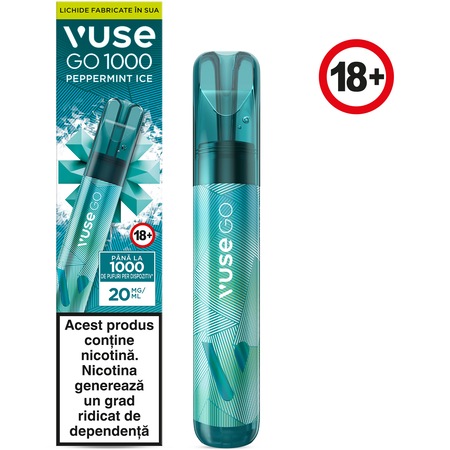 Vuse GO 1000 PEN Peppermint Ice, 6x20mg/ml - eMAG.ro