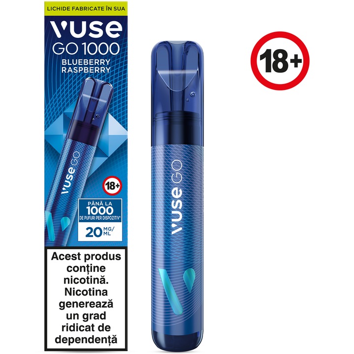 Vuse GO 1000 PEN Blue Raspberry, 6x20mg/ml