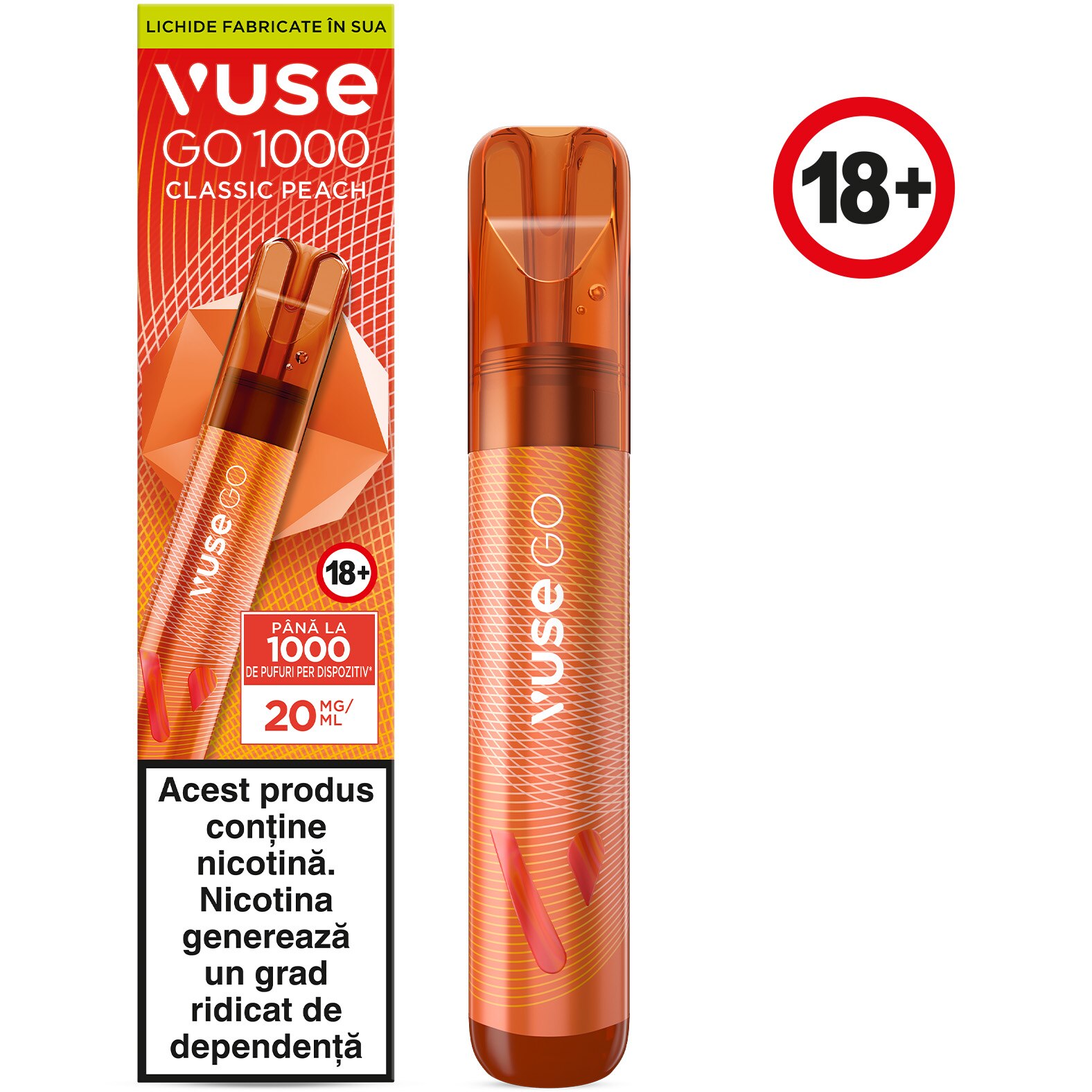 Vuse Go Classic Peach Buy Cheap VUSE GO 5000 - PEACH ICE