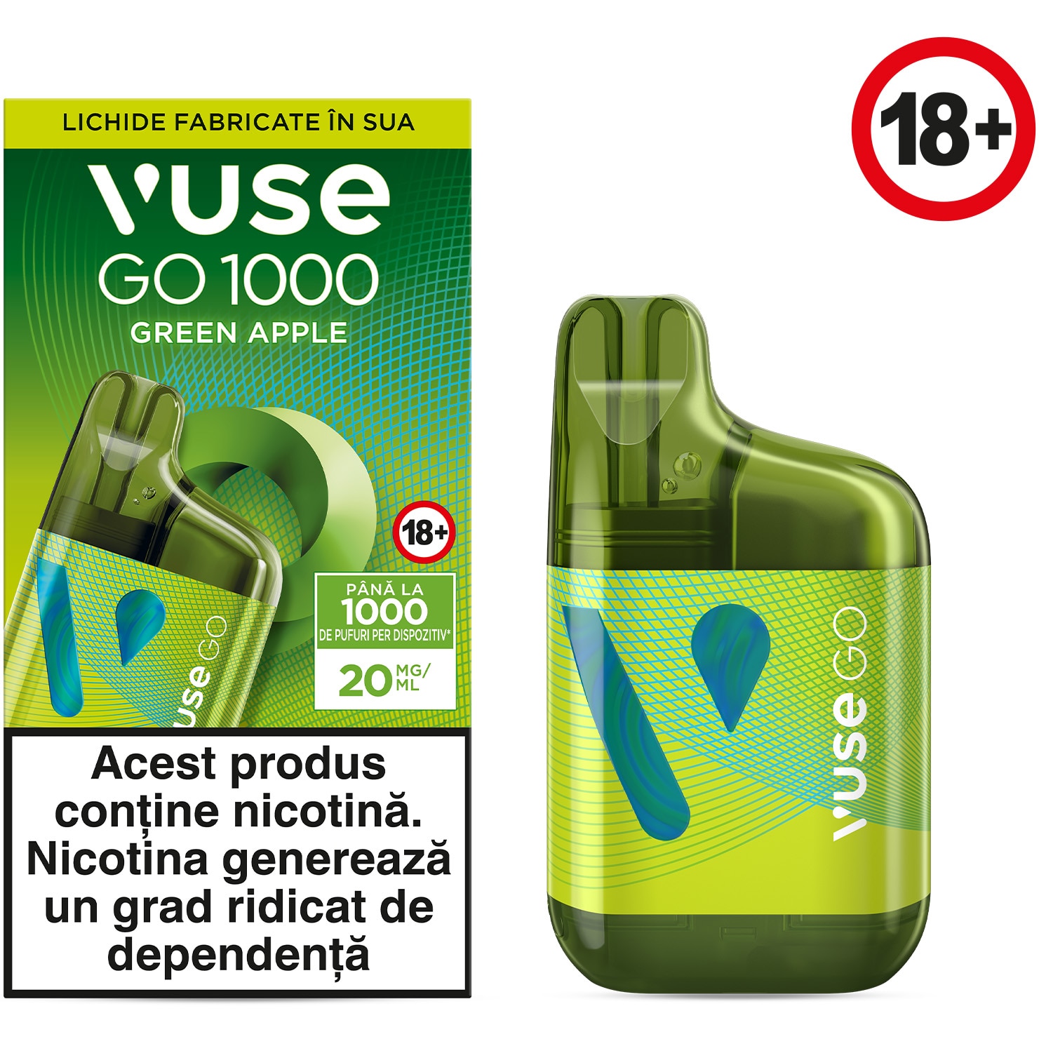 vuse go 1000 box apple sour Vuse GO 1000 BOX Apple Sour, 6x20mg/ml