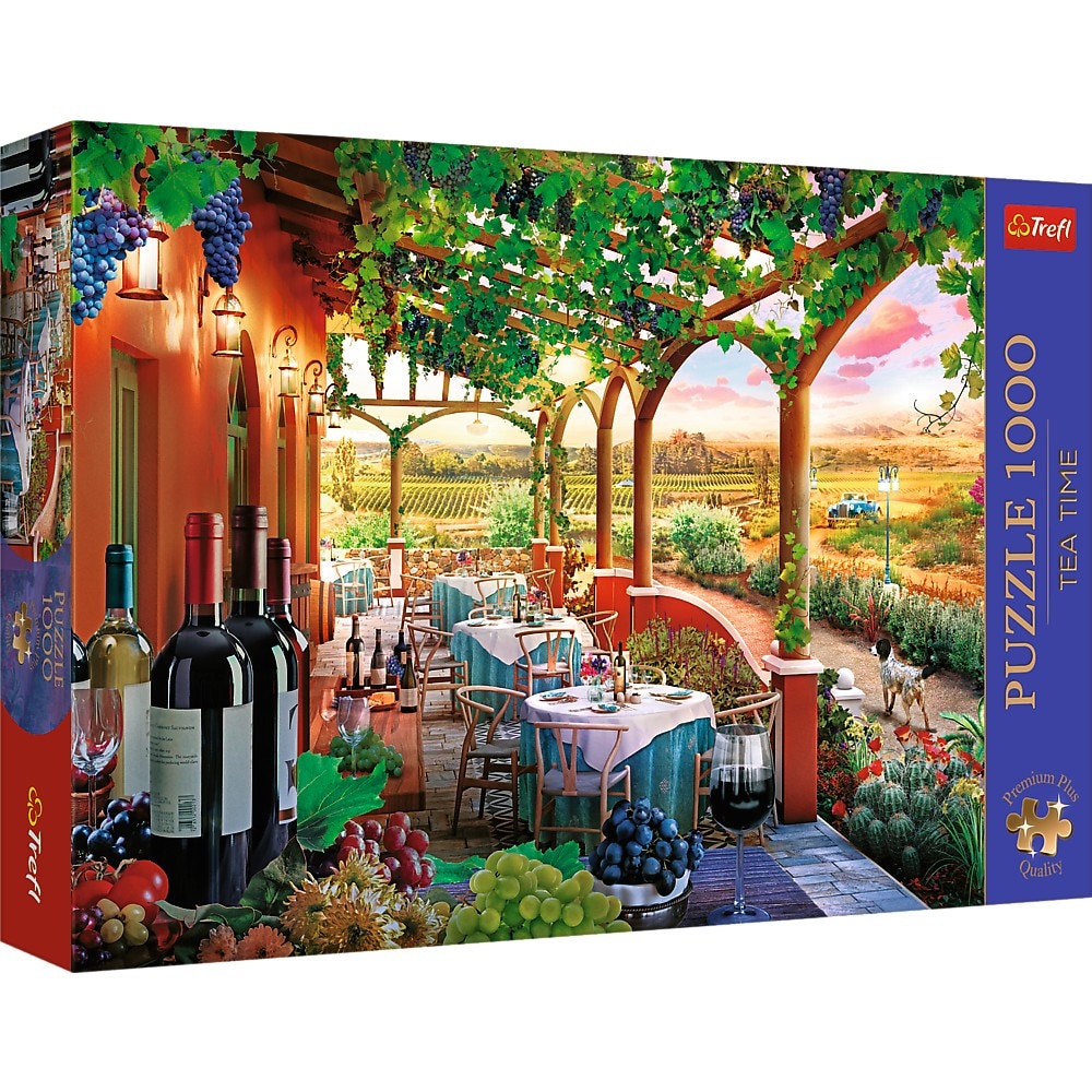 Puzzle Trefl Premium Plus - Tea Time, Podgoria Italiana, 1000 piese