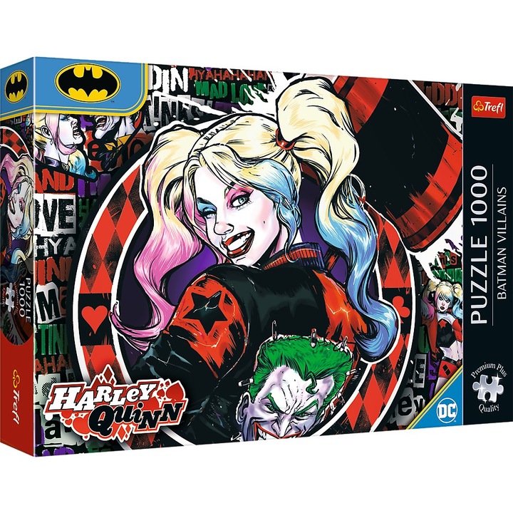 Пъзел Trefl Premium Plus - DC Comics, Harley Quinn, 1000 части