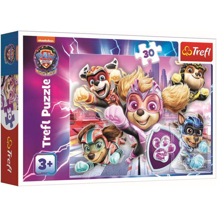 Пъзел Trefl Primo Super Maxi - Paw patrol, Екипът в действие, 24 части
