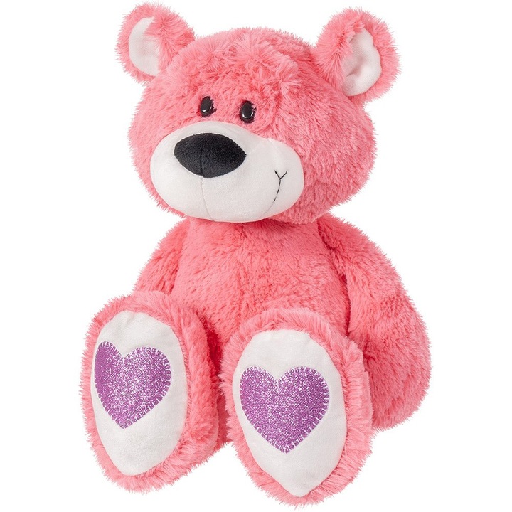 Плюшена играчка Stip - Мечето Andry, Корал, 45 см