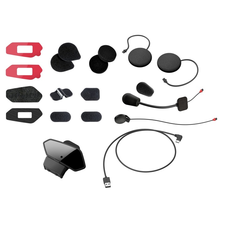 Set accesorii pentru interfon moto, Sena, compatibil cu Intercom 50R, negru