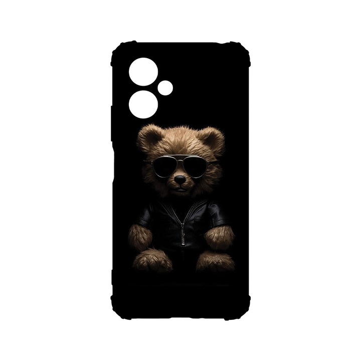 BestCase® Husa Anti Shock 1.5MM, compatibila cu Motorola Moto G54 / Moto G54 Power, Bear Style, Air cushion Technology, AS 1104