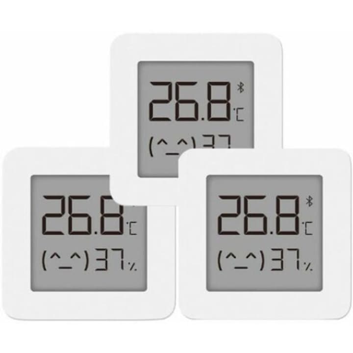 Комплект от 3 цифрови термометъра BGHYHYHI, хигрометър, прецизен сензор, Bluetooth, 0-60°C, 0-99% влажност