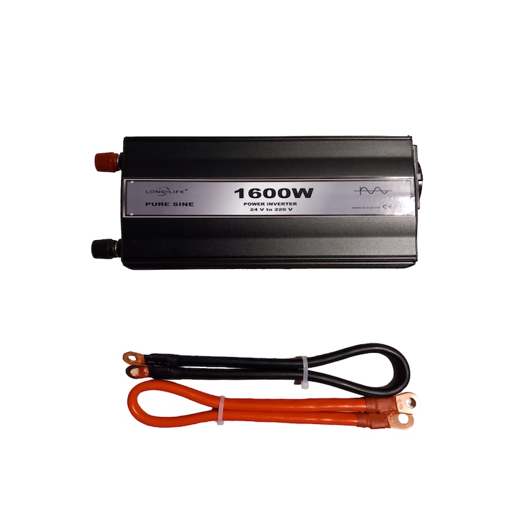 Invertor 1600W, 24 V - 220 V, sinus pur, auto, testat osciloscop inverter unda pura, rulota, autorulota, camper, casa