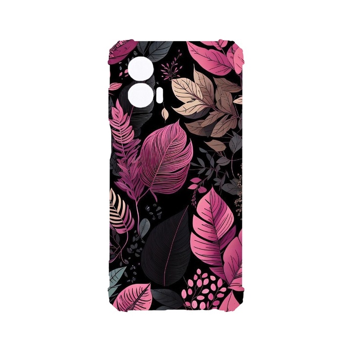 BestCase® Husa Anti Shock 1.5MM, compatibila cu Motorola Edge 50 Fusion, Rose Feathers, Air cushion Technology, AS 1163