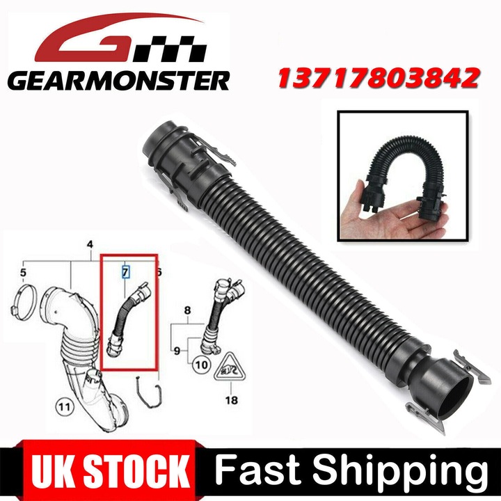 Въздухосмукателна тръба за BMW Серия 1 3 5 7 X3 X5 X6 13717803842