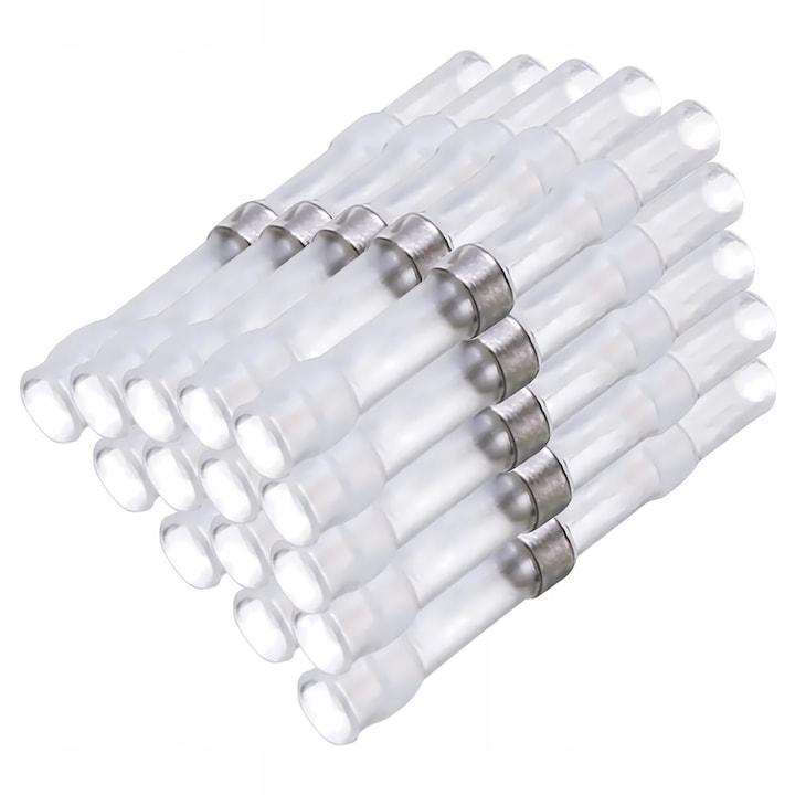 Set 50 tuburi termocontractabile cu staniu, Novaza Tech, Polipropilena, 26mm, Transparent