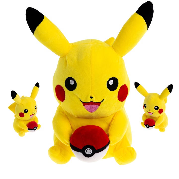 Papusa Pikachu, Plus, Multicolor, 40cm