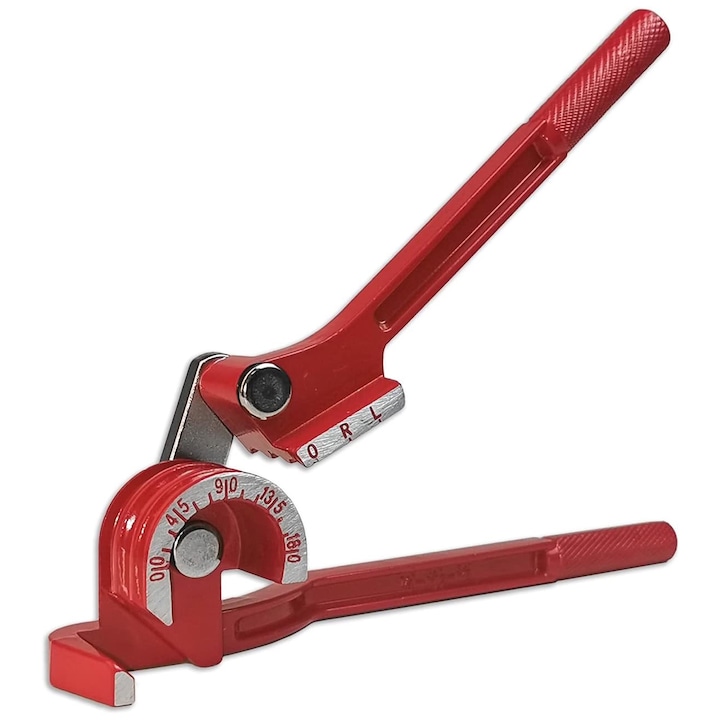 Dispozitiv indoit teava manual 6-8-10 mm, Axroad Mall, 3-in-1, Design ergonomic, Maner antiderapant, Usor de prins, Pliabil, Portabil, Durabila, Potrivit pentru uz profesional sau uz casnic, 16cm, Rosu