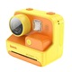 Fényképezőgép nyomtatóval, gyerekeknek, Hoco DV200, 32 GB memória, 800 mAh-s akkumulátor, narancssárga és sárga