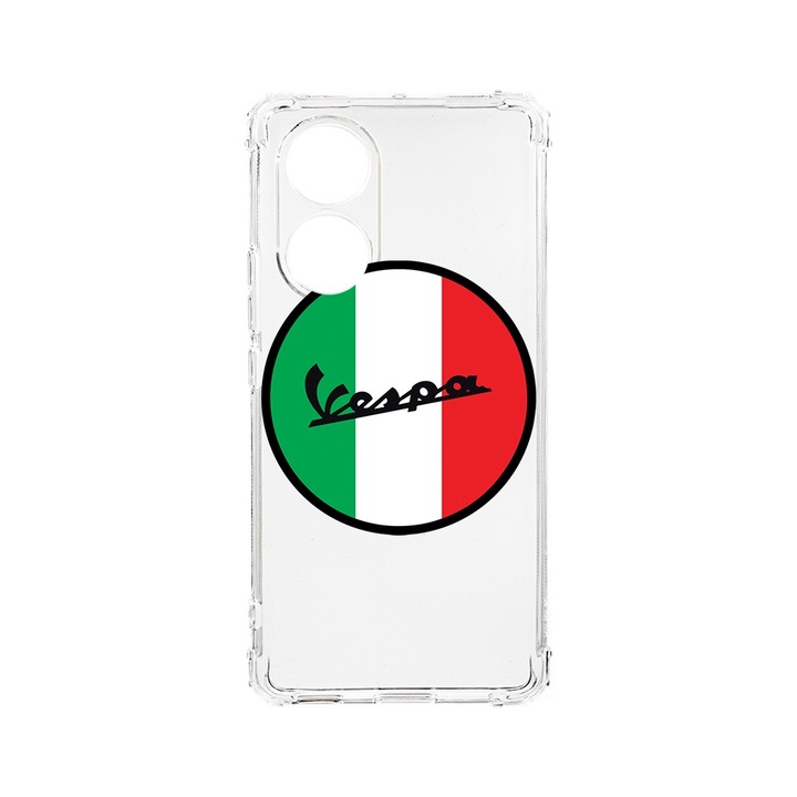 BestCase® Husa Anti Shock 1.5MM, compatibila cu OPPO A38, Logo Vespa, Air cushion Technology, AS 1708