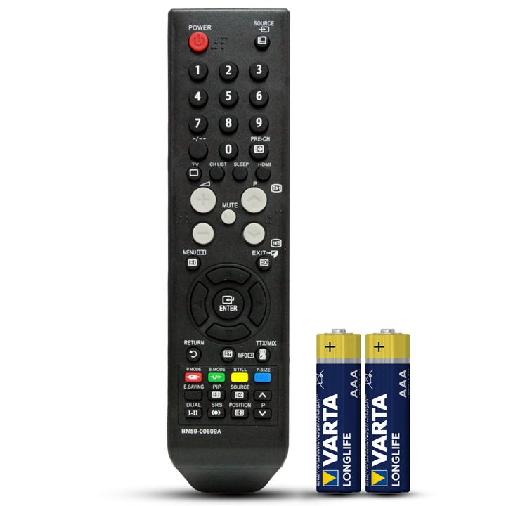 Telecomanda compatibila Samsung, BN59-00609A, BN59-00507A, BN59-00531A, BN59-00539A, TEMIX®, baterii incluse