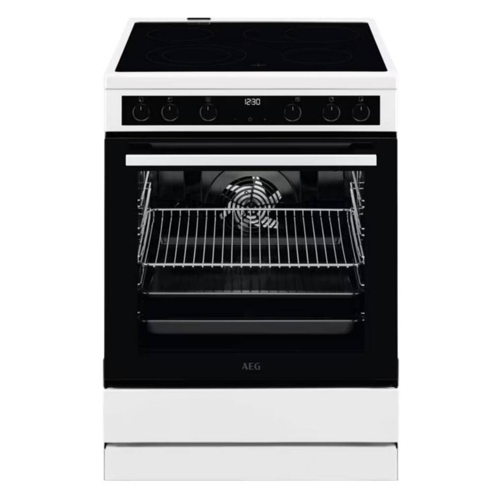 Aragaz AEG CCB6445BBW, 60 cm, alb