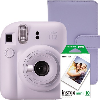Aparat foto Instant Fujifilm Instax Mini 12 Lilac Purple + Album + Film Mini 1x10