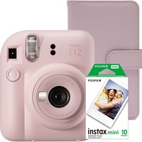 Aparat foto Instant Fujifilm Instax Mini 12 Blosssom Pink + Album + Film Mini 1x10