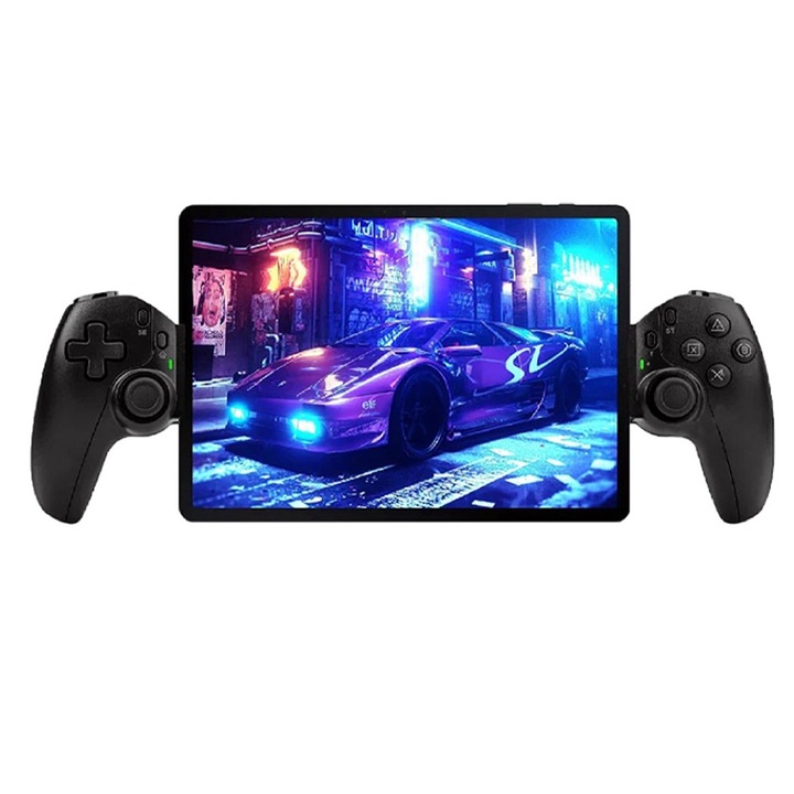 Vezérlő, Vezeték nélküli kontroller, OPTIM SOLUTION, Gamepad táblagépekhez, telefonokhoz, Nintendo Switch/PS3/PS4, Bluetooth V5.2, 400mAh, Fekete